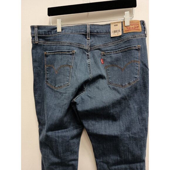 Levi's 311 Shaping Skinny Capri Jeans Womens Sz 32 Dark Blue Denim Mid Rise NWT - Picture 7 of 9